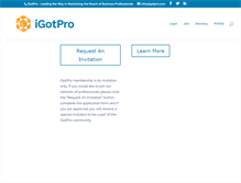 Tablet Screenshot of igotpro.com